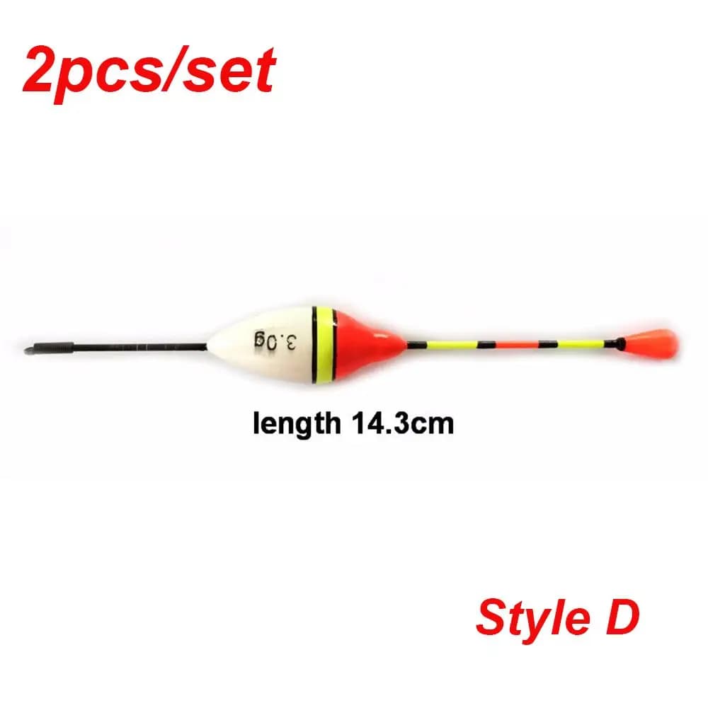 2PCS New Slip Drift Tube Fluctuate Assorted Sizes Fishing Lure Light Stick Floats Floats Bobbers Indicator