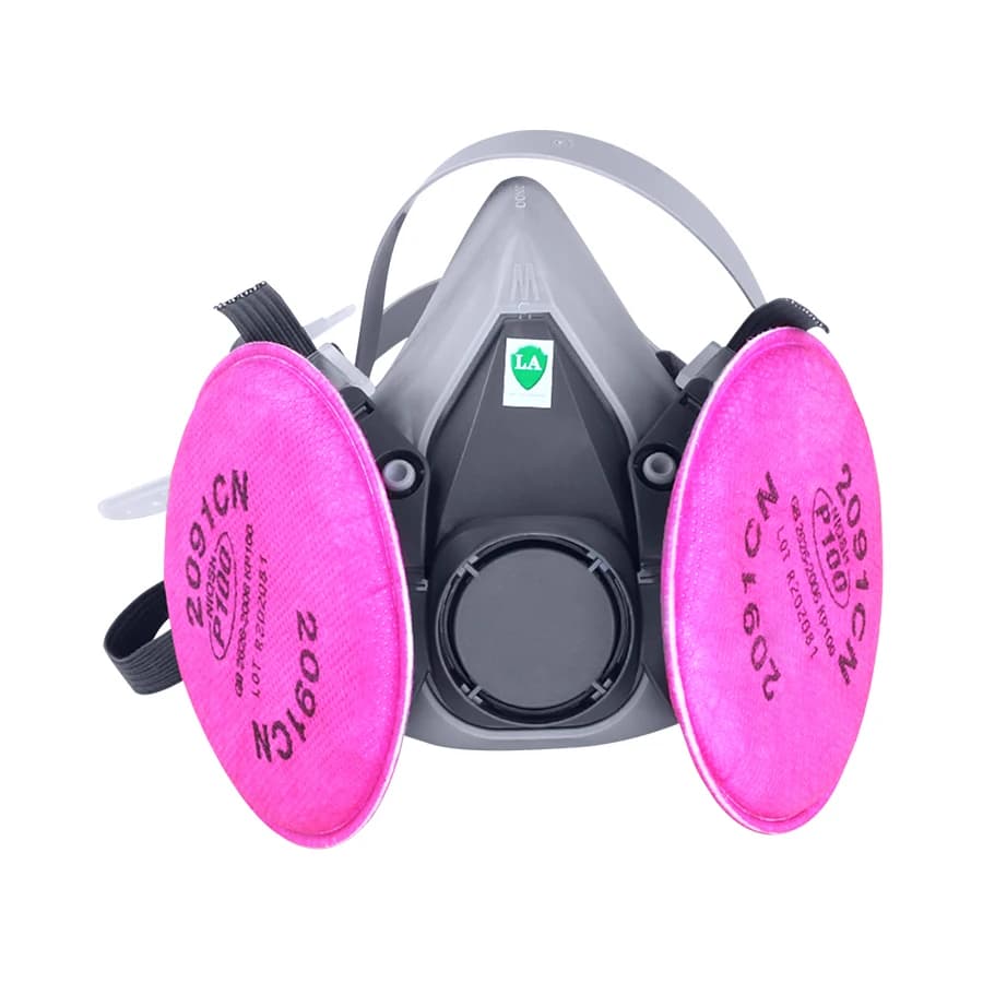 6200 Vernice spray per respiratore con filtro antiparticelle 2091/P100 Maschera protettiva per particelle acide PM2.5 antipolvere industriale