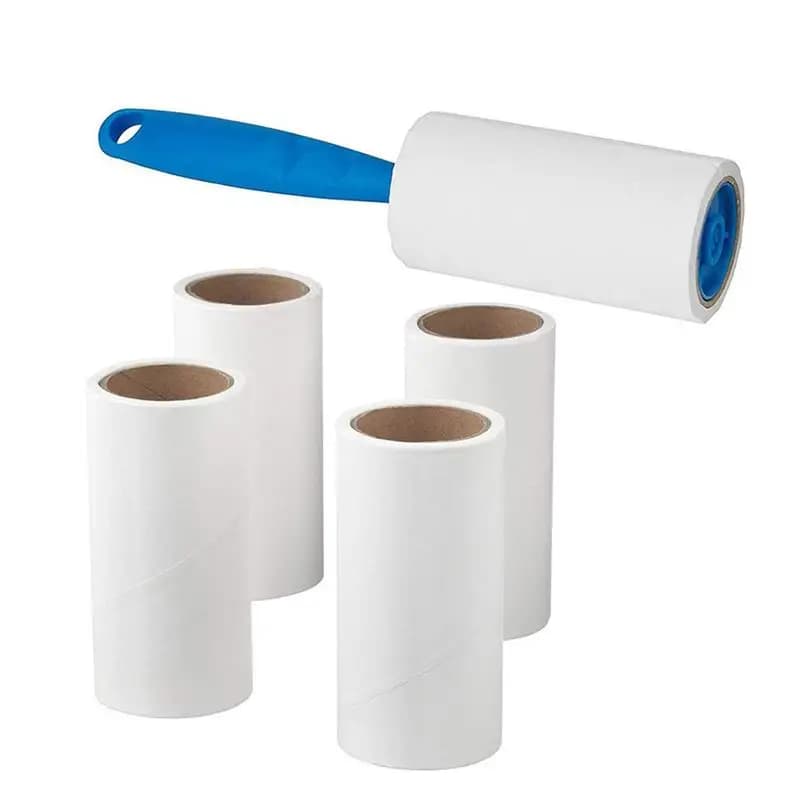 Nuovo Rullo Adesivo in Silicone PP per Rimuovere Polvere, Peli di Cani e Gatti, Spazzola Lavabile e Riutilizzabile per Pulizia Letto e Vestiti