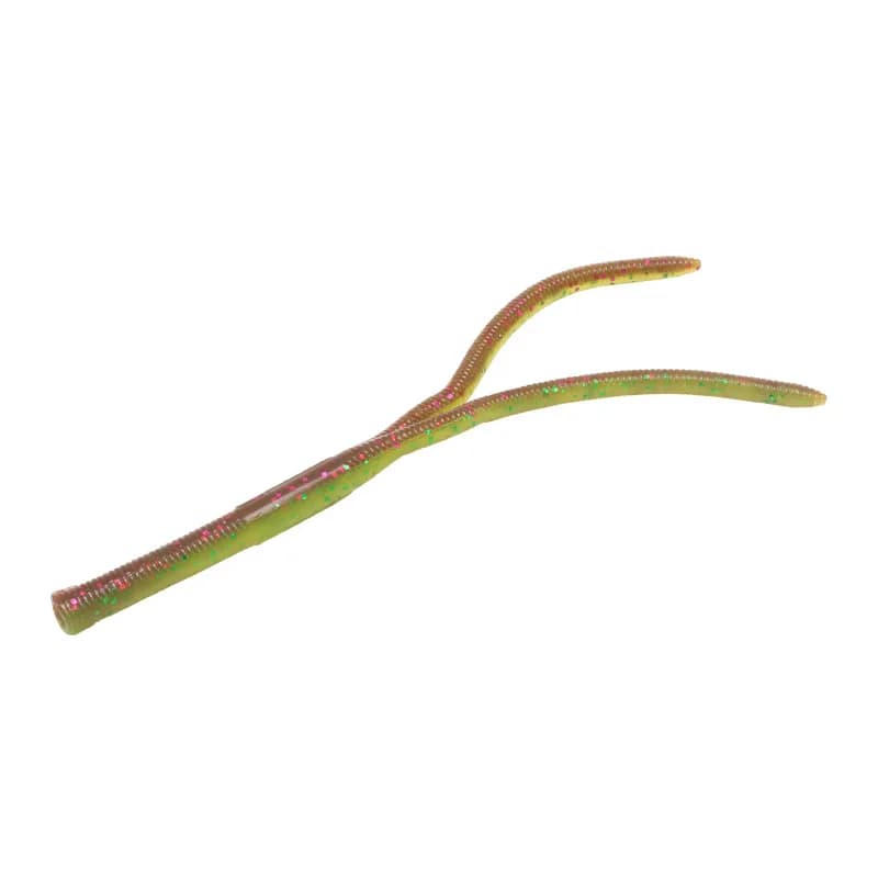 10 pz Plastica Morbida Richiamo Verme Doppia Coda Bastone 138mm 3.8g 4g Galleggiante/Affondamento Swimbait Silicone Richiamo di Pesca Bass Pike