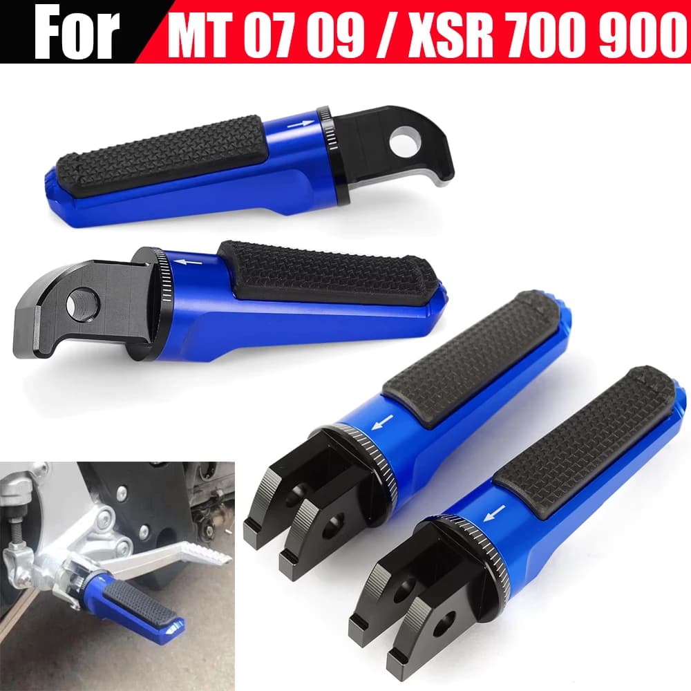 Pedane pedane passeggero posteriore per Yamaha YZF R3 FZ1 FZ6 MT03 MT07 MT09 MT10 T Max 530 560 X Max 125 250 300 400 XSR 700 900