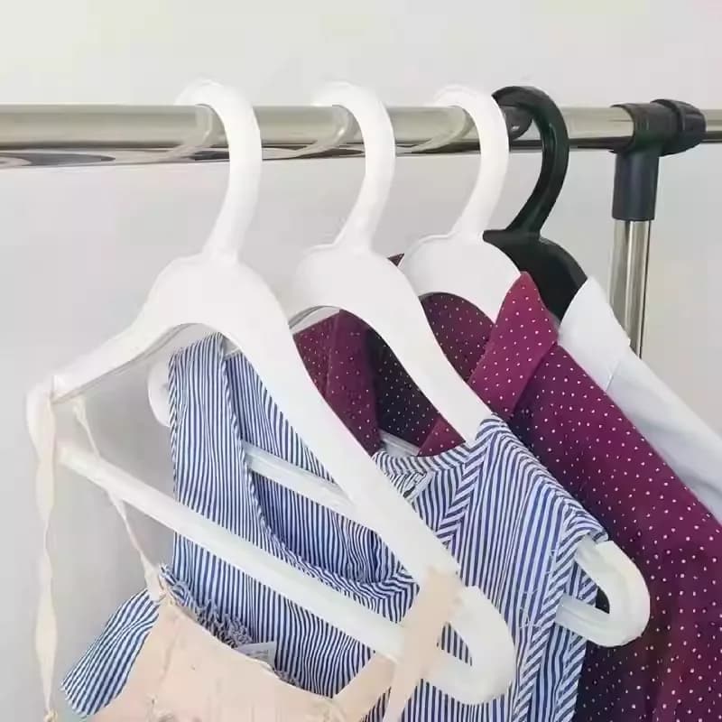 10PCS New Material PP Clothes Hanger, Sturdy Thick Design, Universal for Men & Women,Drying Rack for Hotel, Shop & Factory Sales