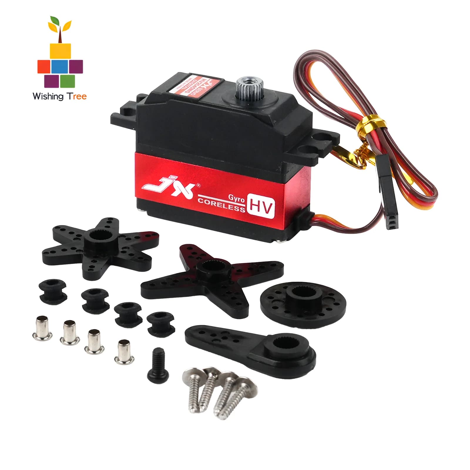 JX PDI-HV2545MG Servomotore digitale 4,5 kg Motore coreless 120 ° Ingranaggio in metallo per auto RC ad ala fissa per elicottero 450 500