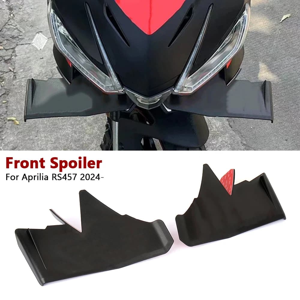 Nuovi Accessori Moto ABS Carenatura Anteriore Winglet Kit Ala Aerodinamica Spoiler Per Aprilia RS457 RS 457 rs457 2024 2025