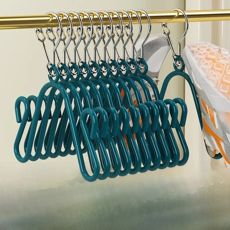 Exhibitable outdoor stretcher for shoes and clothes, space saving organizer for balcony, small laundry rack