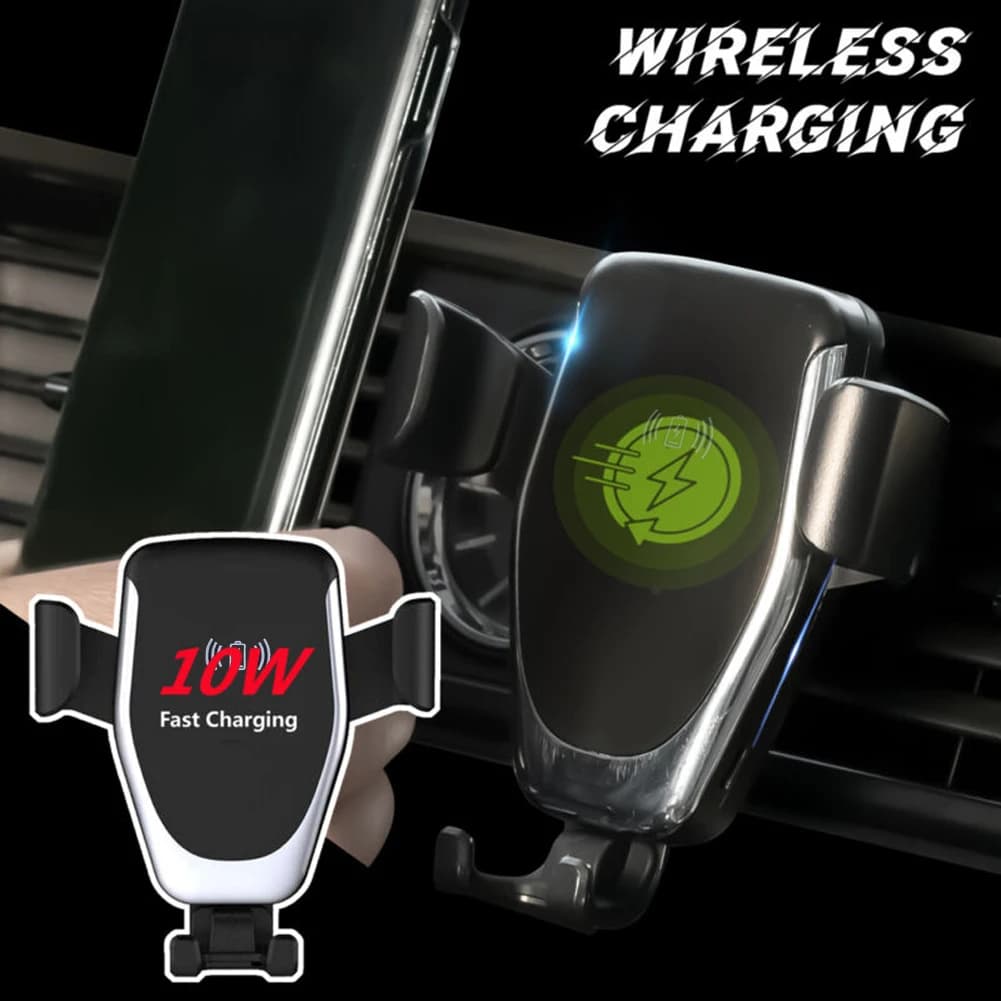 Gravity Car Wireless Charger Auto-Clamp Phone Holder Mount Air Vent Dashboard For iPhone 14 Samsung Fast Charging Magnetic