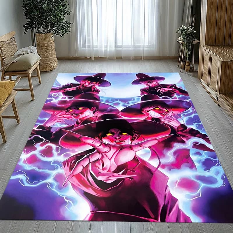 K-Pop Demon Hunters Golden Saja Boys Living Room Non-Slip Area Rug Soft Carpet for Bedroom Playroom Sofa,Home Decor Doormat