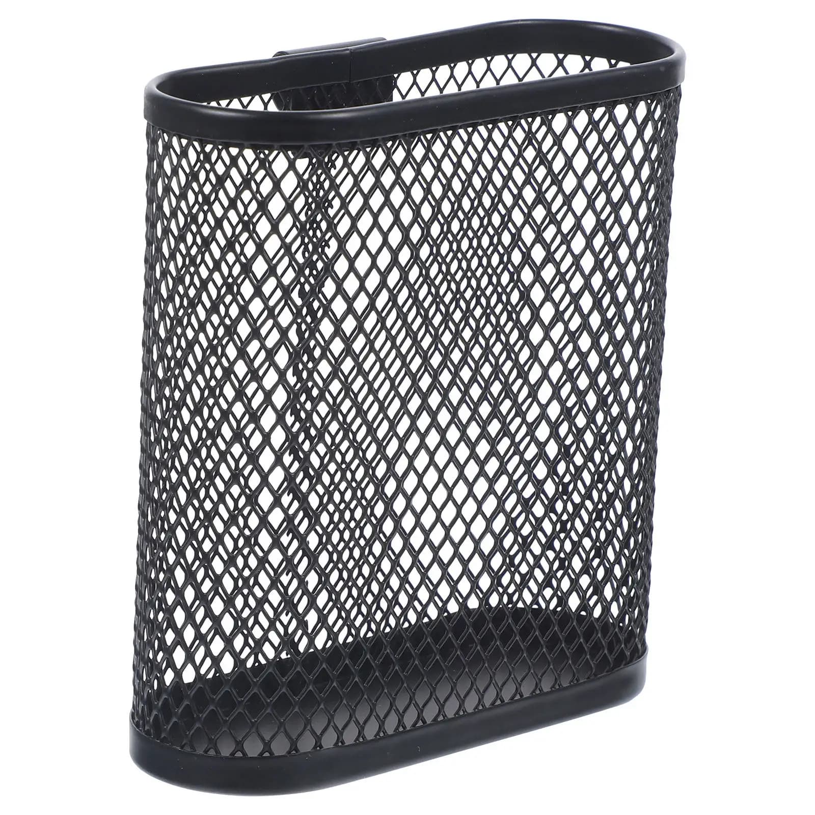 Iron Mesh Pen Holder Square Base Stable Desk Organizer for Pens Pencils Paper Clips Toothbrushes Painting Tools Office Desk