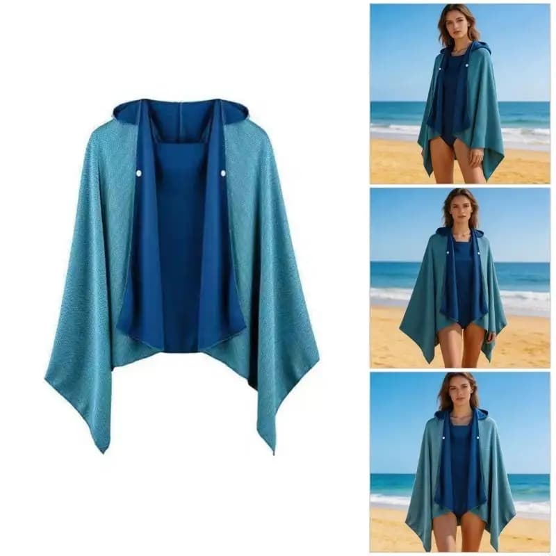 Unisex Cooling Cloak Towel With Buttons For Water Activities Sports