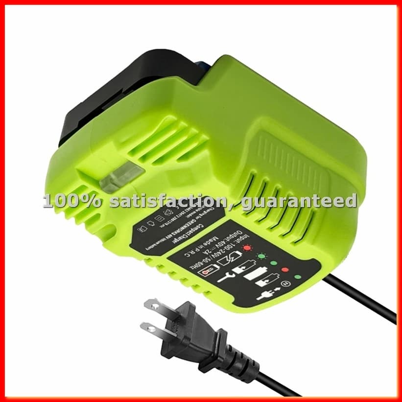 Quick Mini Intelligent Charger 100-240V for Litio Greenworks 40V Batteries, US Plug - A31R