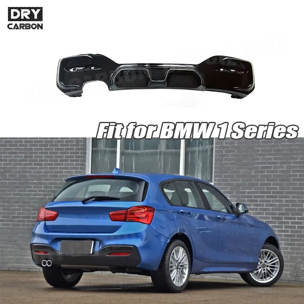 Gloss Rear Diffuser for BMW 1 Series F20 M Sport M135i M140i 2015 2016 2017 2018 Lip Rear Bumper Lip OO- Tuning