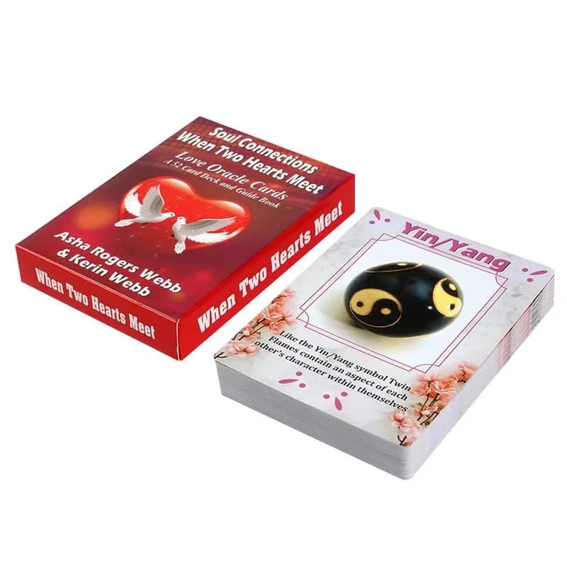 Connessioni dell'anima quando due cuori incontra l'amore Carte Oracle 52 carte per raccontare fortuna