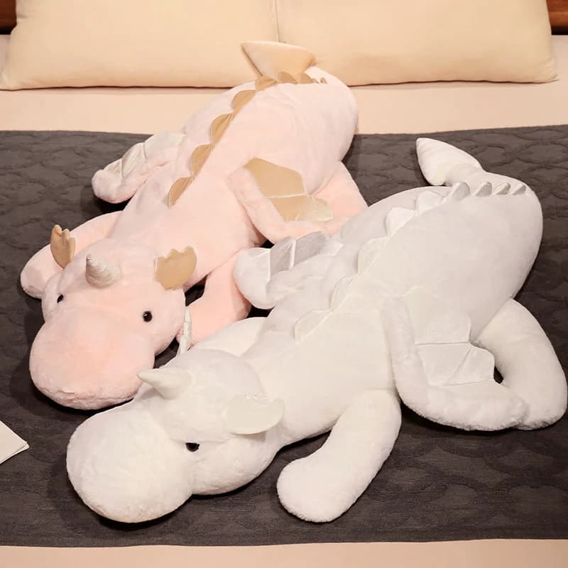 70-150cm Kawaii sdraiato drago bambola cartone animato peluche ali giganti svolazzanti morbido Dino peluche per ragazzi regalo di compleanno Deco