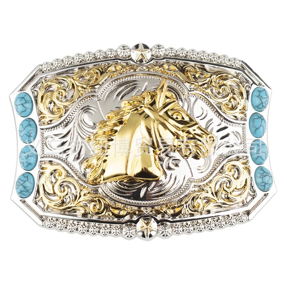 Horse head Buckle for belt cow head and horse racing