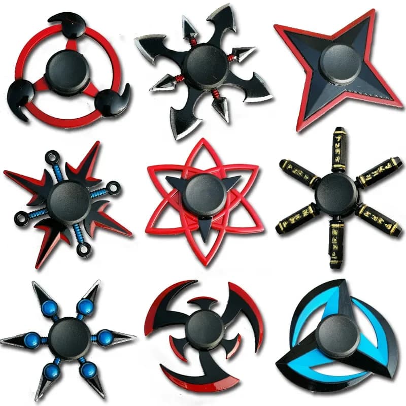 Freccette Shuriken Fidget Spinner Ninja Spinner a mano in metallo in lega di zinco Giocattoli per autismo Giocattoli antistress per bambini Regali di Natale per adulti