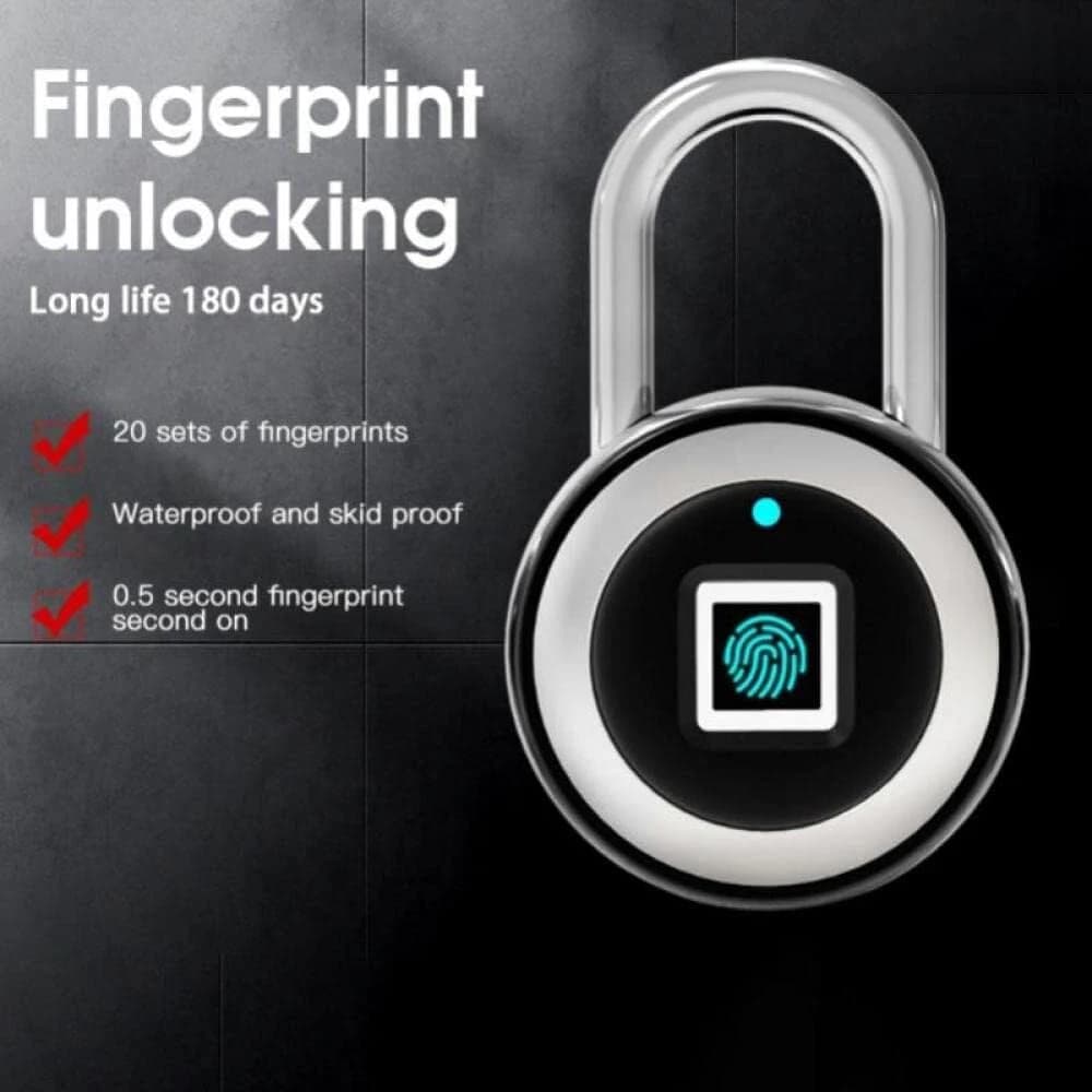 Lucchetto intelligente per impronte digitali Password Bluetooth Sblocca serratura elettronica senza chiave per armadietto per porta Sicurezza domestica