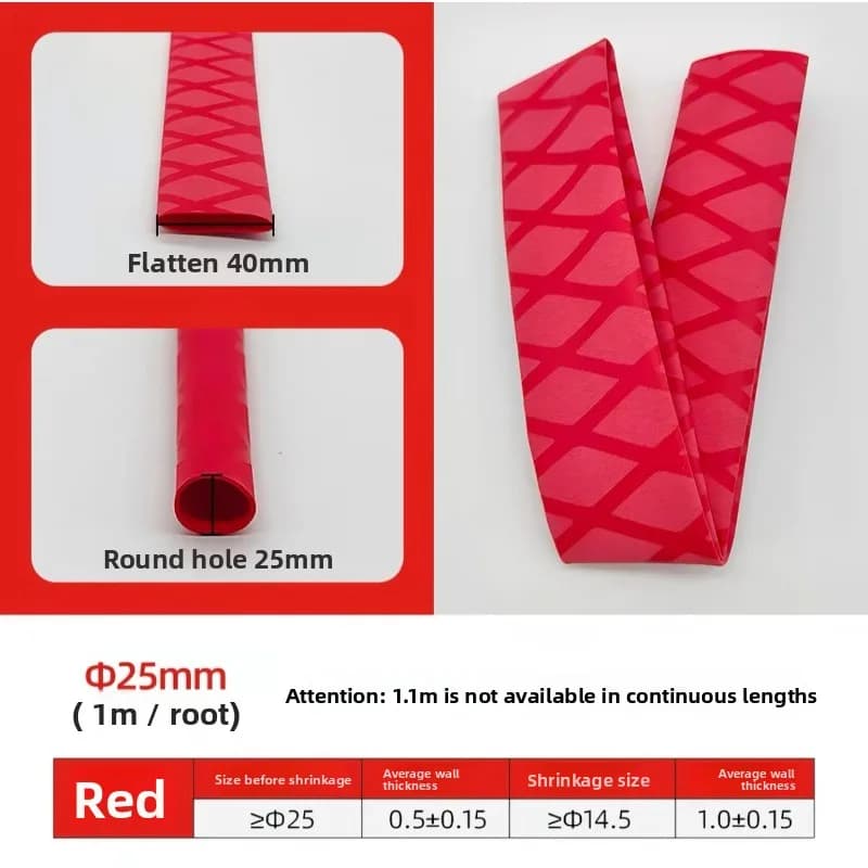 Tubo termorestringente isolante per canna da pesca, copertura antiscivolo in silicone testurizzato per racchette da badminton e manubri di bici elettriche