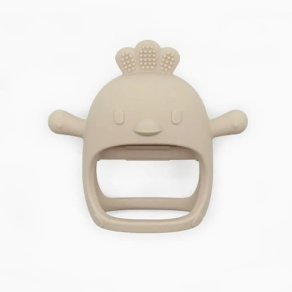 Premium Ergonomics Gum Chewing Teether Anti-Drop BPA Free Silicone Baby Teether Chewable Cute Baby Soothing Teething Toy Newborn
