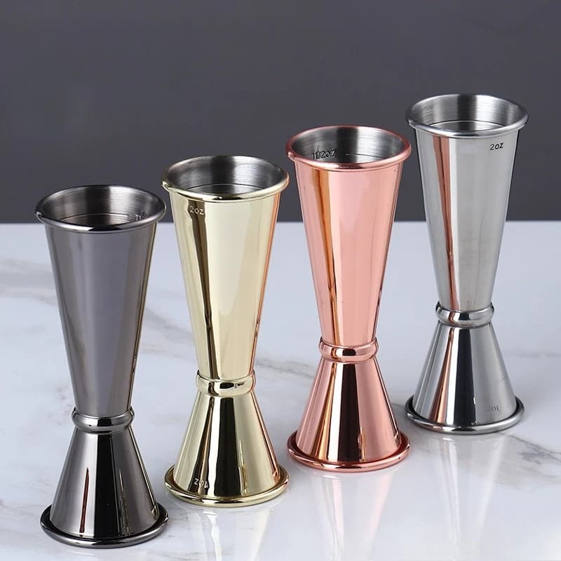 Nuovo 2026 Misurino Doppio in Acciaio Inossidabile 304 per Cocktail, Shaker, Misurino per Liquori, Jigger, Utensili da Cucina e Bar
