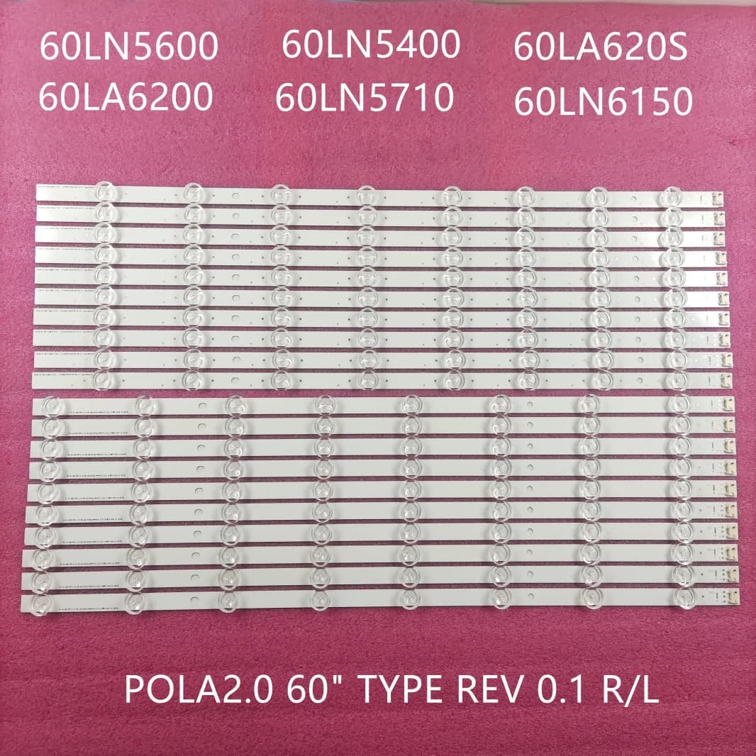 LED Strip for 60ln5700 60LA620S 60LA620V POLA 2.0 60 60LN549E 60LN5400 60LN5600 60LN575S 60LA6200 60LN5710 HC600DUD-SLFP1