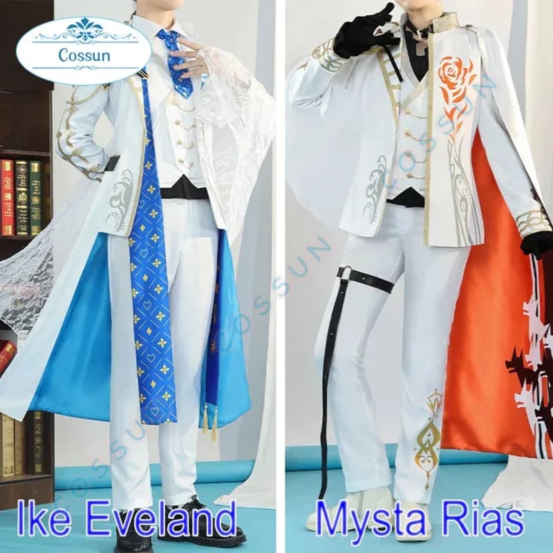 Gioco Vtuber Nijisanji Mezza Anniversario Luxiem Ike Eveland / Mysta Rias Costume Cosplay Natale Halloween Gioco di ruolo fuori b;4.f'7