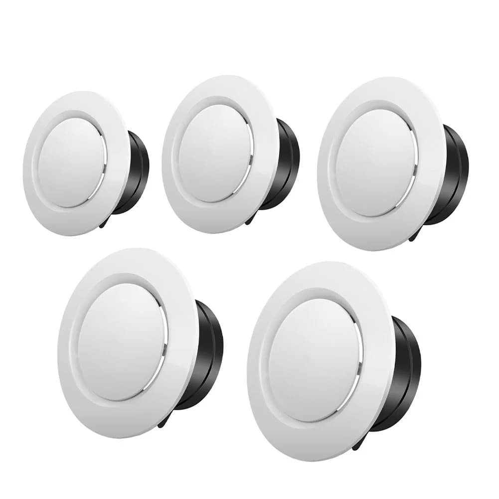 Exhaust hood ABS air outlet valve grill diffuser round vent cover Air vent cooling volume 75mm 100mm 125mm