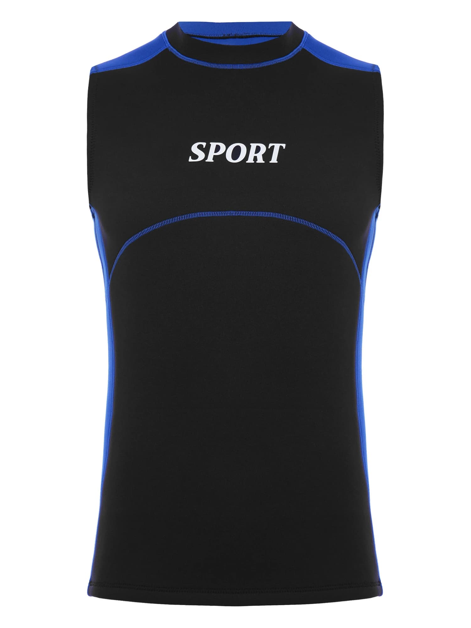 Men Sleeveless Wetsuit Vest Stretchy Breathable Quick Dry Surfing Diving Snorkeling Kayaking Paddleboarding Water Sports