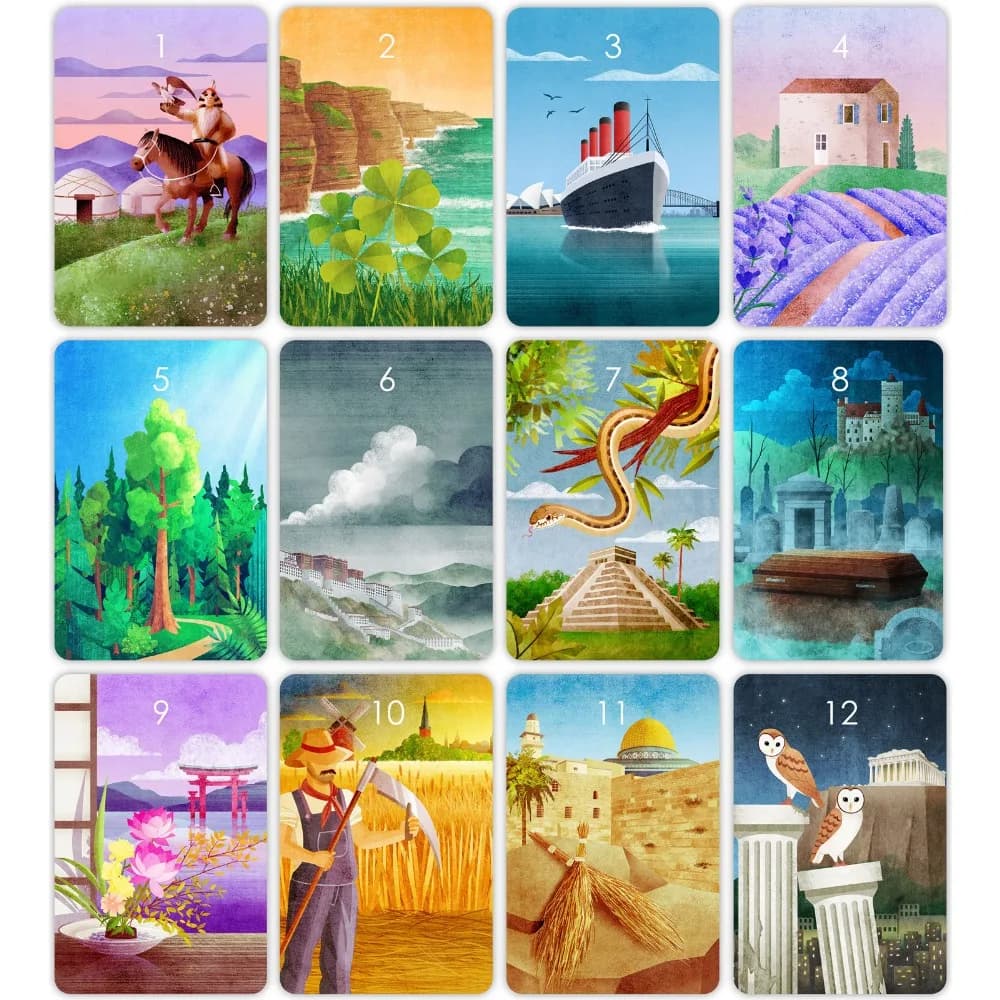 9*6 cm Germania Miamondo Lenormand Mazzo Carte Divinazione Tarocchi Giochi da tavolo 36 pezzi Carte