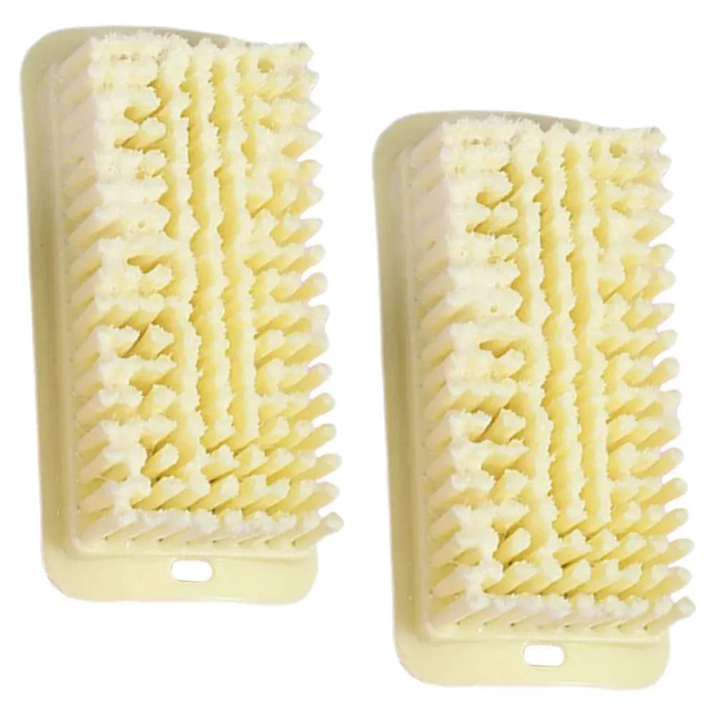 Set di 2 Spazzole per Pulizia Multiuso con Setole Morbide per Scarpe, Vestiti, Bucato, Pavimenti, Vasche da Bagno, Spazzola Domestica Delicata e Resistente