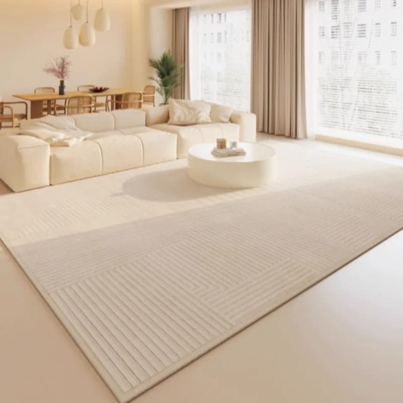Tappeto da soggiorno avanzato di lusso leggero Tappeto nordico moderno di grandi dimensioni per divano Tavolino Tappeto semplice per la casa Tappetino da comodino per camera da letto