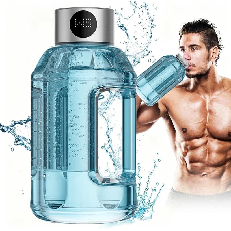 The best hydrogen water generators Ionizer 1.5 litre hydrogen water bottle Stainless steel Powered via USB Portable for outdoor use