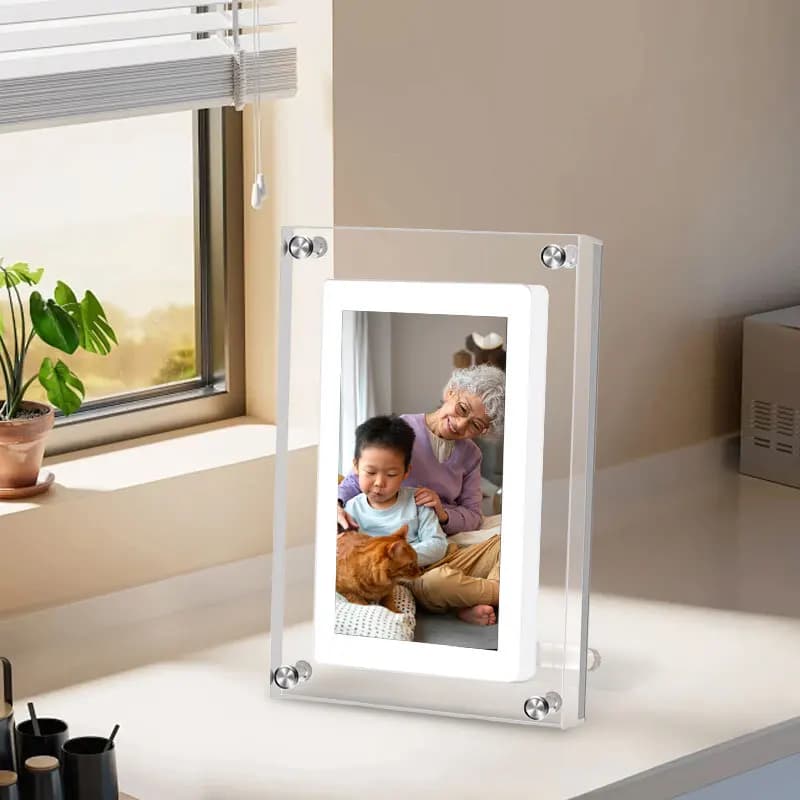 5-inch Transparent Acrylic Digital Photo Frame IPS HD Electronic Album Smart Album