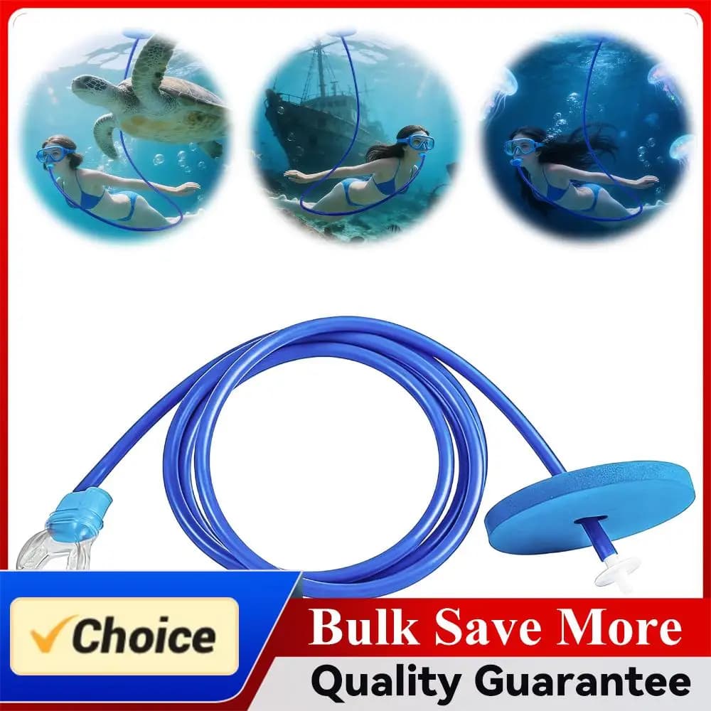 Tubo per Respirazione Subacquea, Boccaglio in Silicone, Attrezzatura Portatile per Nuoto e Immersione, Snorkel Completamente Asciutto, Equipaggiamento per Nuoto