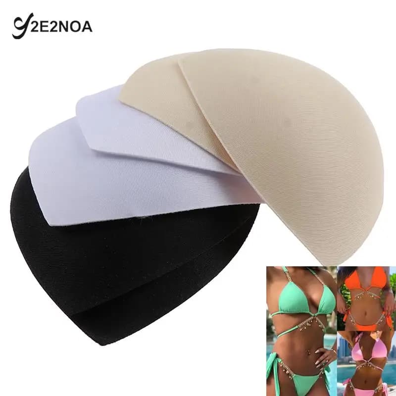 Inserti imbottiti per costume da bagno cuscinetti in spugna a triangolo in schiuma coppe per il petto reggiseno per il seno inserti per Bikini imbottitura per il petto accessori per vestiti da donna