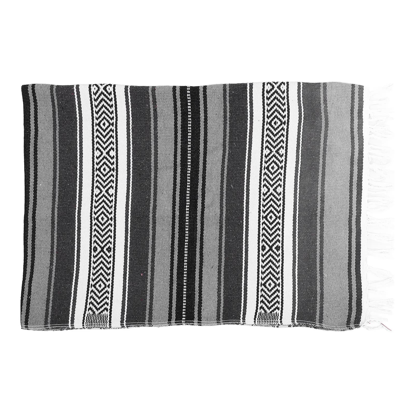 Mexican Blanket Thick Soft Polyester Cotton 130x180cm Dark Red for Bedroom Sofa Car Yoga Mat Cape Throw Mexican Blanket