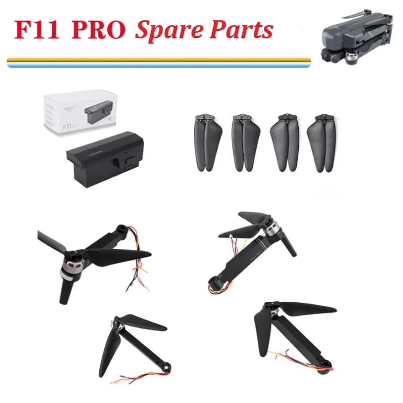 SJRC F11 RPO RC Drone ricambi accessori elica braccio motore Set telecamera cavo di ricarica telecomando scocca