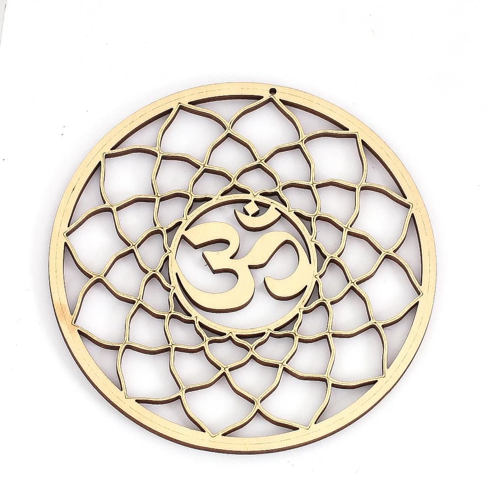 Om Lotus Crystal Display Board Yoga Meditation Wiccan Altar Supplies Cushion Home Decorations