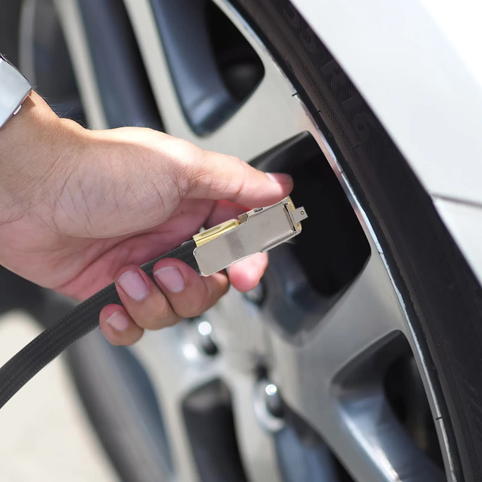 Tubo di Prolunga per Gonfiaggio Pneumatici, Adattatore Rapido per Gonfiaggio, Prolunga per Pompa ad Alta Pressione per Auto, Moto, Bicicletta, Compressore d'Aria