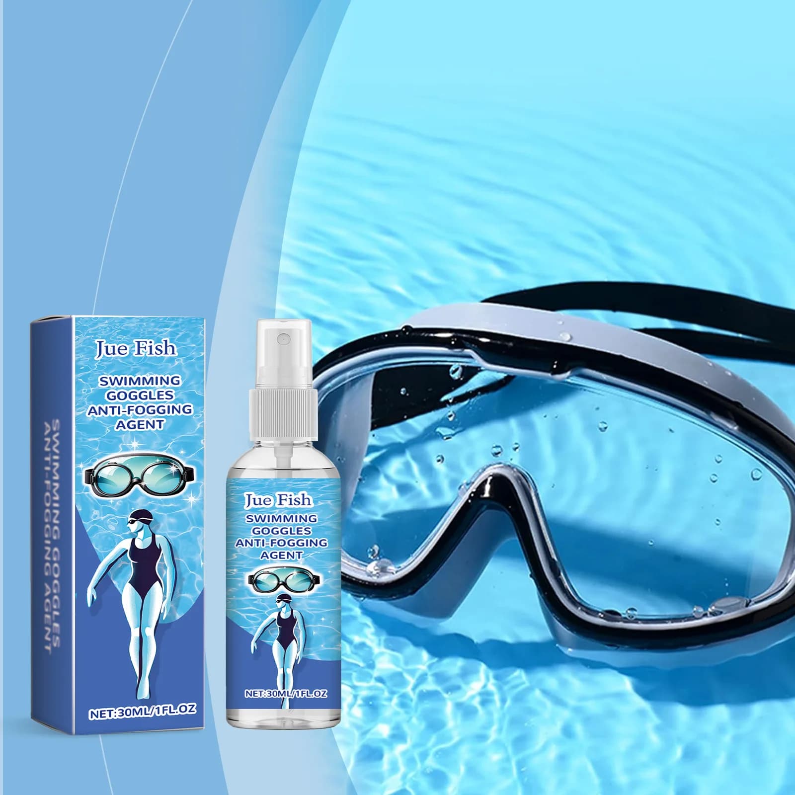 Clean Len Fog Spray Sunglasses Removal of Scratch Oil Digital Sweat Vision Transparent Swimwear Anti-sweet Spray for Eyewear Cleaning