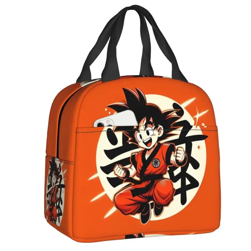 Borsa Termica Personalizzata Dragon Ball Z Goku per Donne, Contenitore Termico Anime DBZ per Adulti e Ufficio