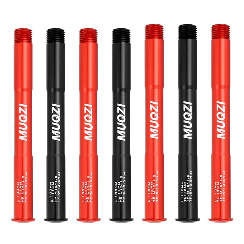 AL 7075 forcella anteriore per bicicletta Thru Axle 15 x10 0/110mm MTB Mountain Bike mozzo ruota spiedino in lega di alluminio Boost Thread mandrino