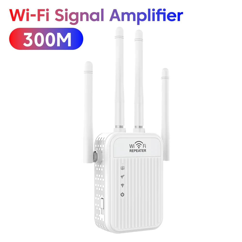 300Mbps Wireless WiFi Amplifier Repeater 2.4G Network Range Extender EU/US Plug Wireless WiFi Signal Booster Internet Expander