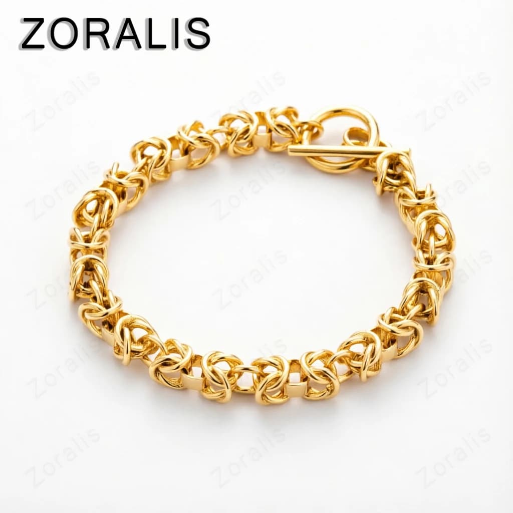 Promotions 18K Gold 20cm Chain Beautiful Multiple Circles Bracelets Men Woman Party Wedding Birthday Charm Jewelry