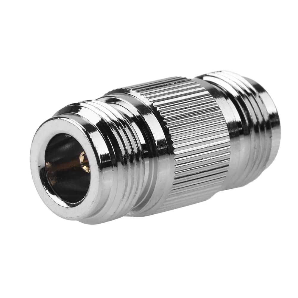Adattatore da N-Femmina a N-Femmina, Connettore Coassiale 50 Ohm, Adattatore per Cavo Coassiale RF per Antenna Radio Amatoriale, Antenna WiFi, Router