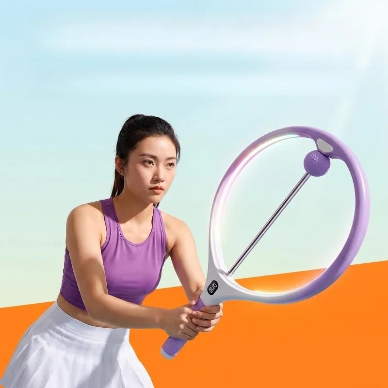 Portable Tennis Swing Training Aid Solo Practice No Ball Picking Home Tennis Trainer for Beginners Improve Hitting Feel