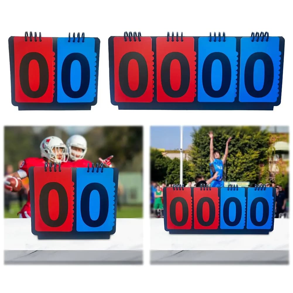 Manual markers with Flip Cards for Basketball, Football, Volleyball, Tennis and Other Sport