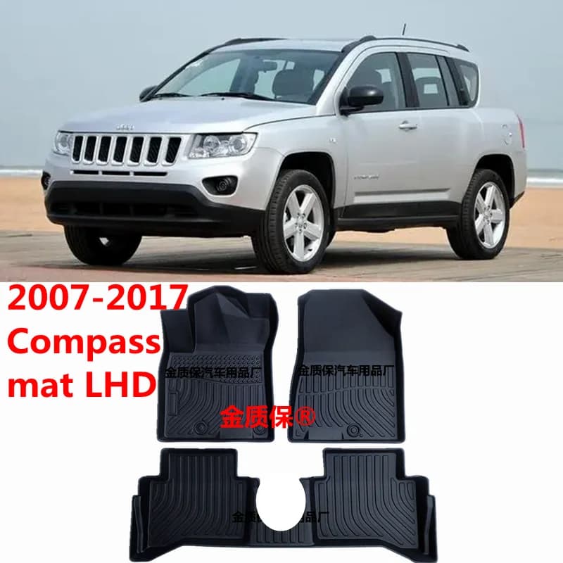 Utilizzare per il 2007-2017 Jeep Compass tappeto per auto bussola AllWeather tappetino per auto Set adatto per Jeep Compass tappetino impermeabile per auto