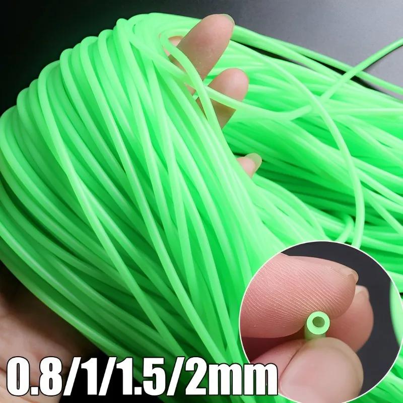 0.8/1/1.5/2mm Tubo da pesca luminoso Silicone Anti Rig Tubo Tubo Rig Maniche Pesca in acque profonde Pesca Iscas Pesca Attrezzatura da pesca Strumenti