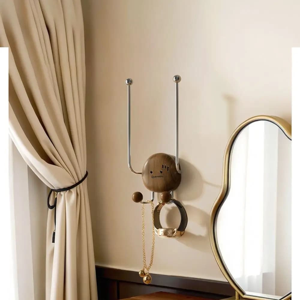 Pebble Shape Suction Cup Storage Rack Bathroom Hair Accessory Organizer Punch Free Wall Mount Holder For Jewelry Keys Towel