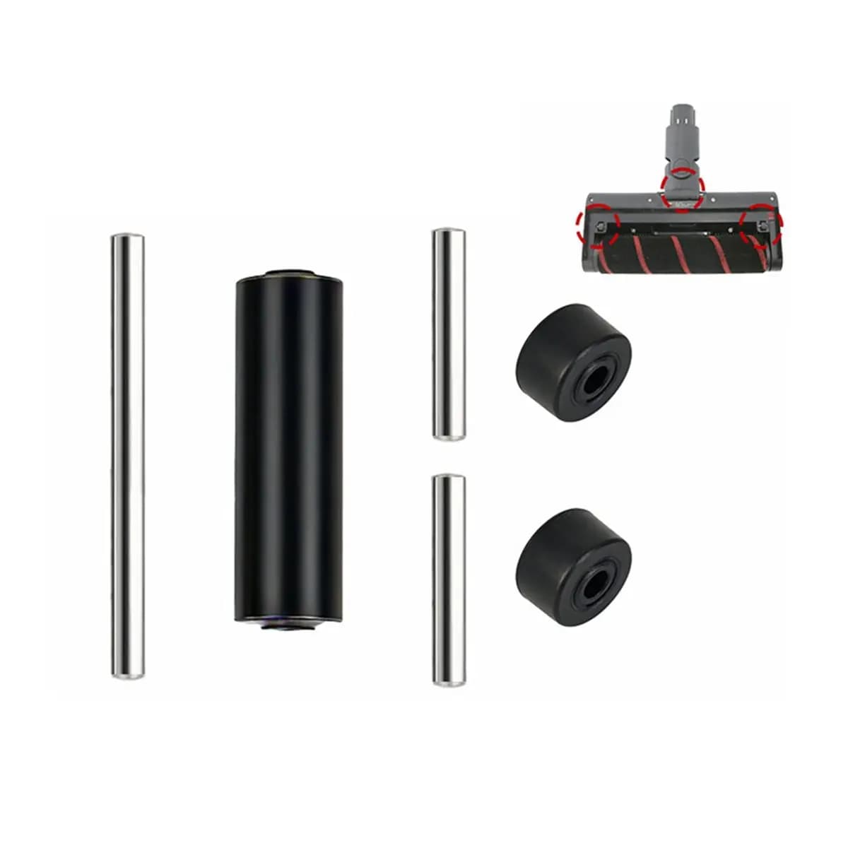 update. 2X Replacement Cleaner Head Rollers Soleplate Wheels for Dreame V8 V9 V10 V11 V12 Vacuum Cleaner Accessories